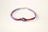 Red and blue soccer bracelet for men - shani-adi-jewerly