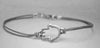Gray cord bracelet with a silver Hamsa charm - shani-adi-jewerly