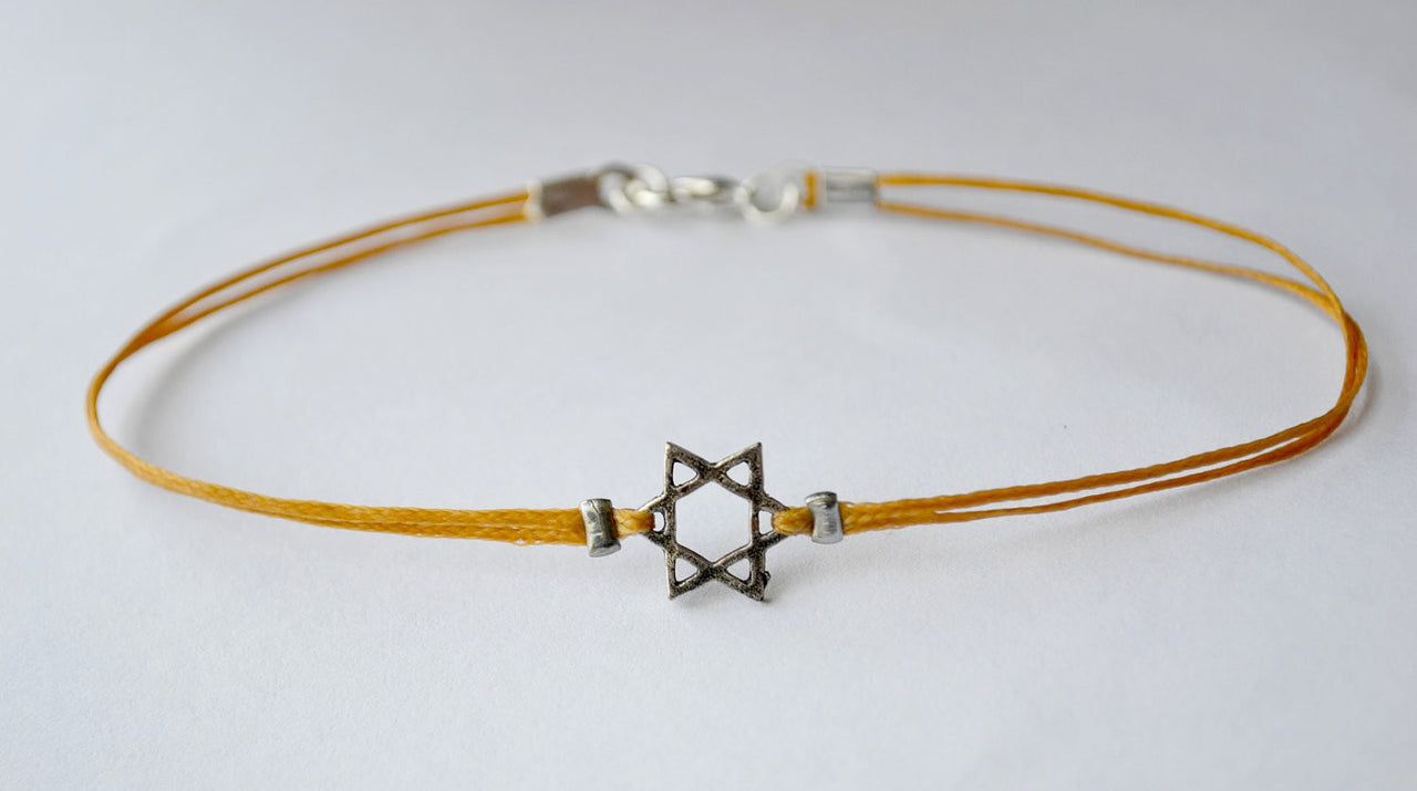 Silver Star of David men's bracelet - shani-adi-jewerly