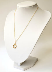 Gold chain women's Hamsa necklace - shani-adi-jewerly