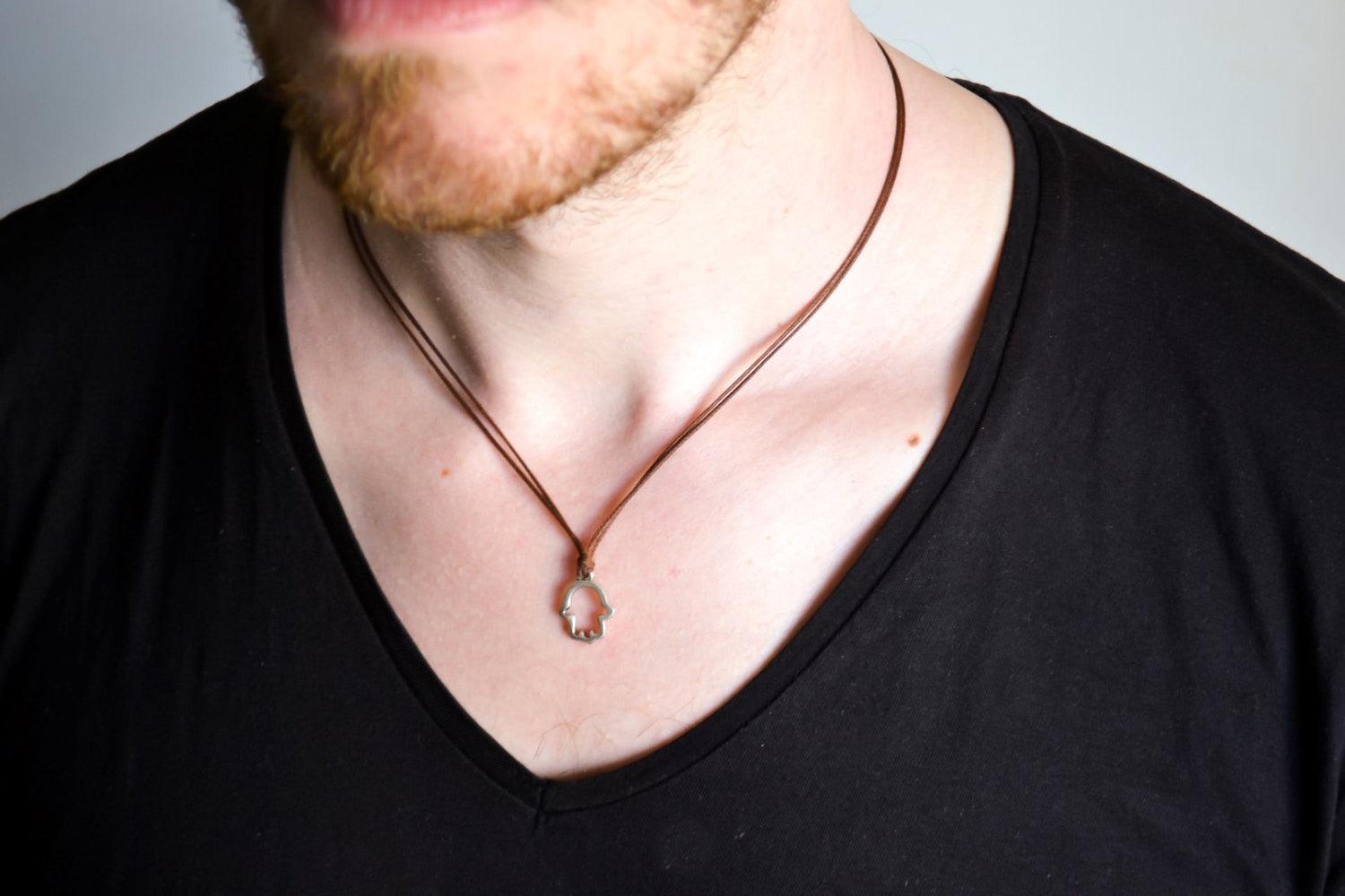 Hamsa necklace for men - shani-adi-jewerly