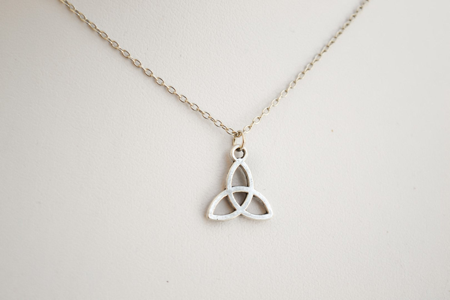 Stainless steel chain Trinity necklace for men, gift for man - shani-adi-jewerly