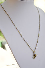 Bronze Om chain necklace for men - yoga necklace - shani-adi-jewerly