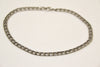 Men's ankle bracelet made of silver tone links chain - shani-adi-jewerly