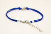 Silver skull blue bracelet - shani-adi-jewerly