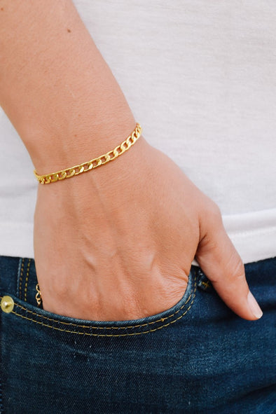 Elegant 14k gold plated chain - shani-adi-jewerly