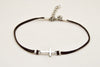 Silver cross charm Anklet - shani-adi-jewerly