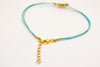Ankle bracelet with 14k gold plated ship wheel charm, turquoise anklet, Mothers day gift - shani-adi-jewerly