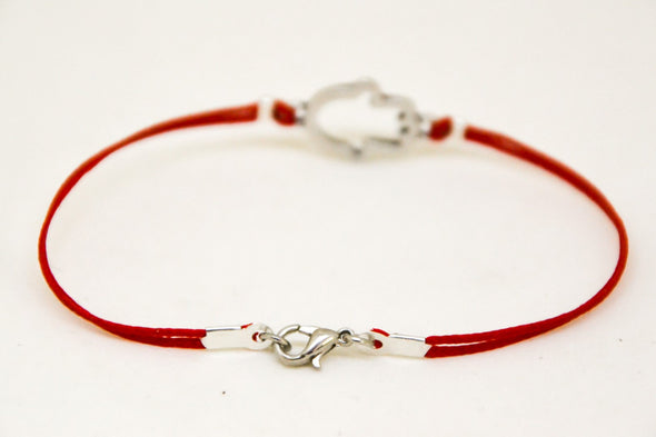Red Kabbalah Hamsa bracelet for men, red string - shani-adi-jewerly