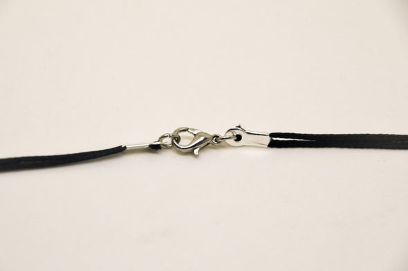 Men's anchor necklace with black cord - shani-adi-jewerly