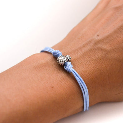 Pineapple bracelet, blue cord - shani-adi-jewerly