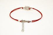 Women bracelet with silver snow flake charm - shani-adi-jewerly