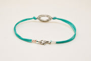 Life is what you make of it bracelet for men, turquoise cord - shani-adi-jewerly