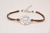 Life is what you make of it' bracelet, brown cord - shani-adi-jewerly