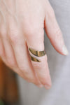 bronze wrapped ring for men - shani and Adi Jewelry