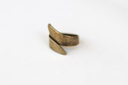 bronze wrapped ring for men - shani and Adi Jewelry