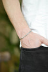 Silver arrow chain bracelet for men - shani-adi-jewerly