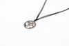 Men's necklace with a silver Om pendant, black cord - shani-adi-jewerly