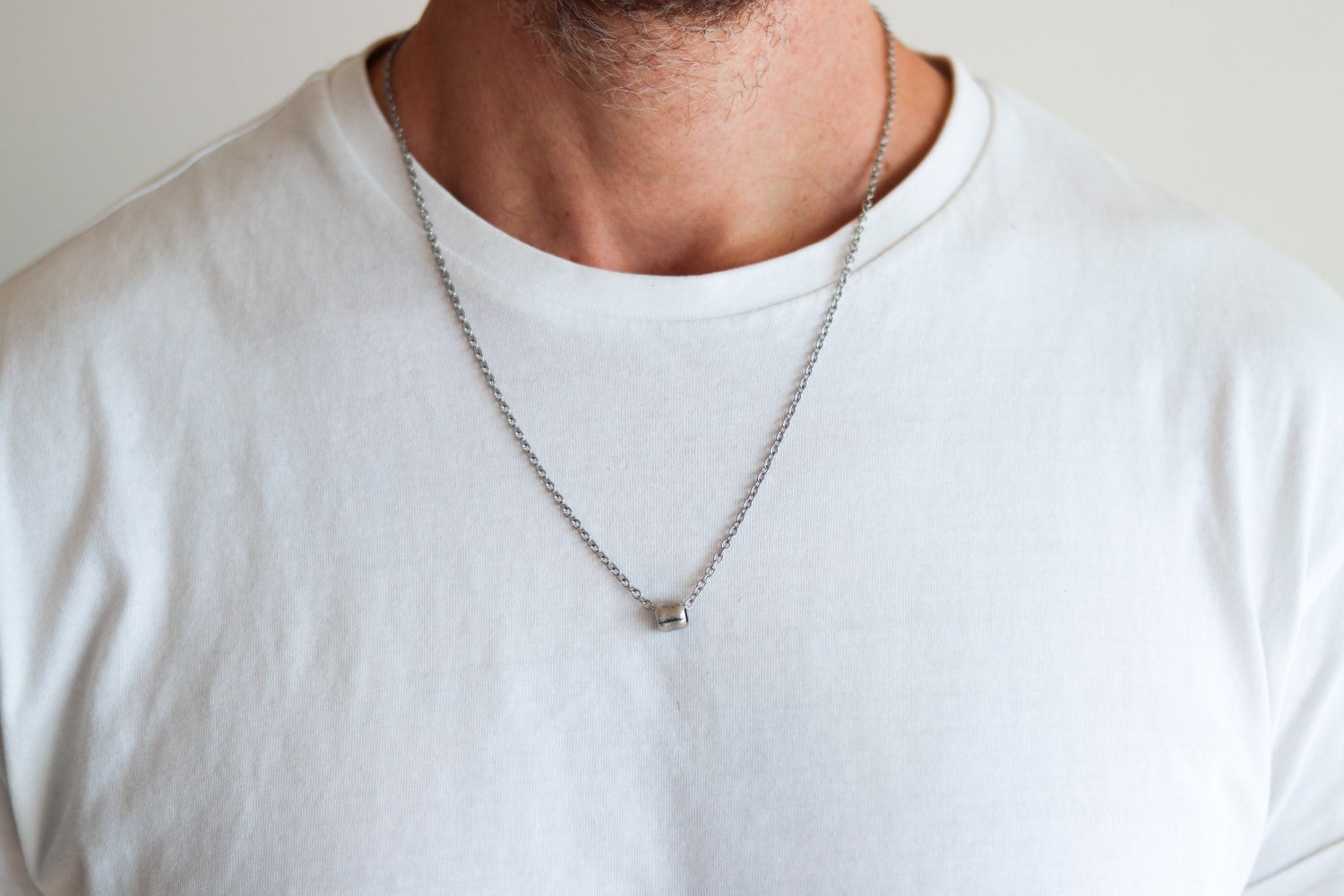 Necklace for men, men's bead necklace