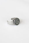 Silver evil eye coin ring for women - shani and Adi Jewelry