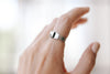 Silver diamond shape pyramid ring for women - shani and Adi Jewelry