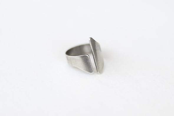 Silver front open ring for women - shani and Adi Jewelry