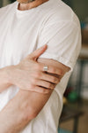 silver minimalist ring for men - shani and adi jewelry