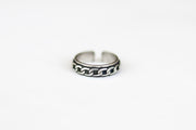 silver chain ring for women - shani and Adi Jewelry