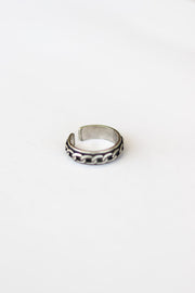 silver chain ring for women - shani and Adi Jewelry