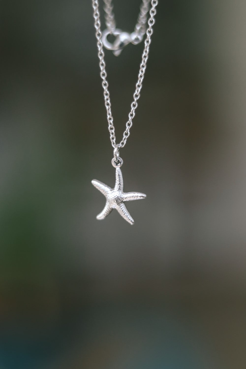 Silver Starfish Necklace – Pink Lemons Boutique