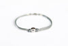 Men's bracelet with silver bead charm and a gray cord - shani-adi-jewerly