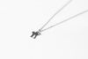 Silver cat necklace for men, stainless steel chain, animal pet necklace - shani-adi-jewerly