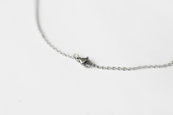 Silver cat necklace for men, stainless steel chain, animal pet necklace - shani-adi-jewerly