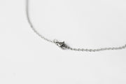 Silver Om necklace for men, stainless steel chain necklace, waterproof - shani-adi-jewerly