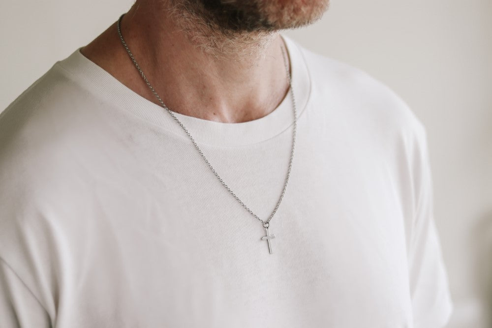 Four Way Cross Necklace Sacred Heart Saint Chistopher St Virgin Catholic  Jewelry Gift For Men | Fruugo AU