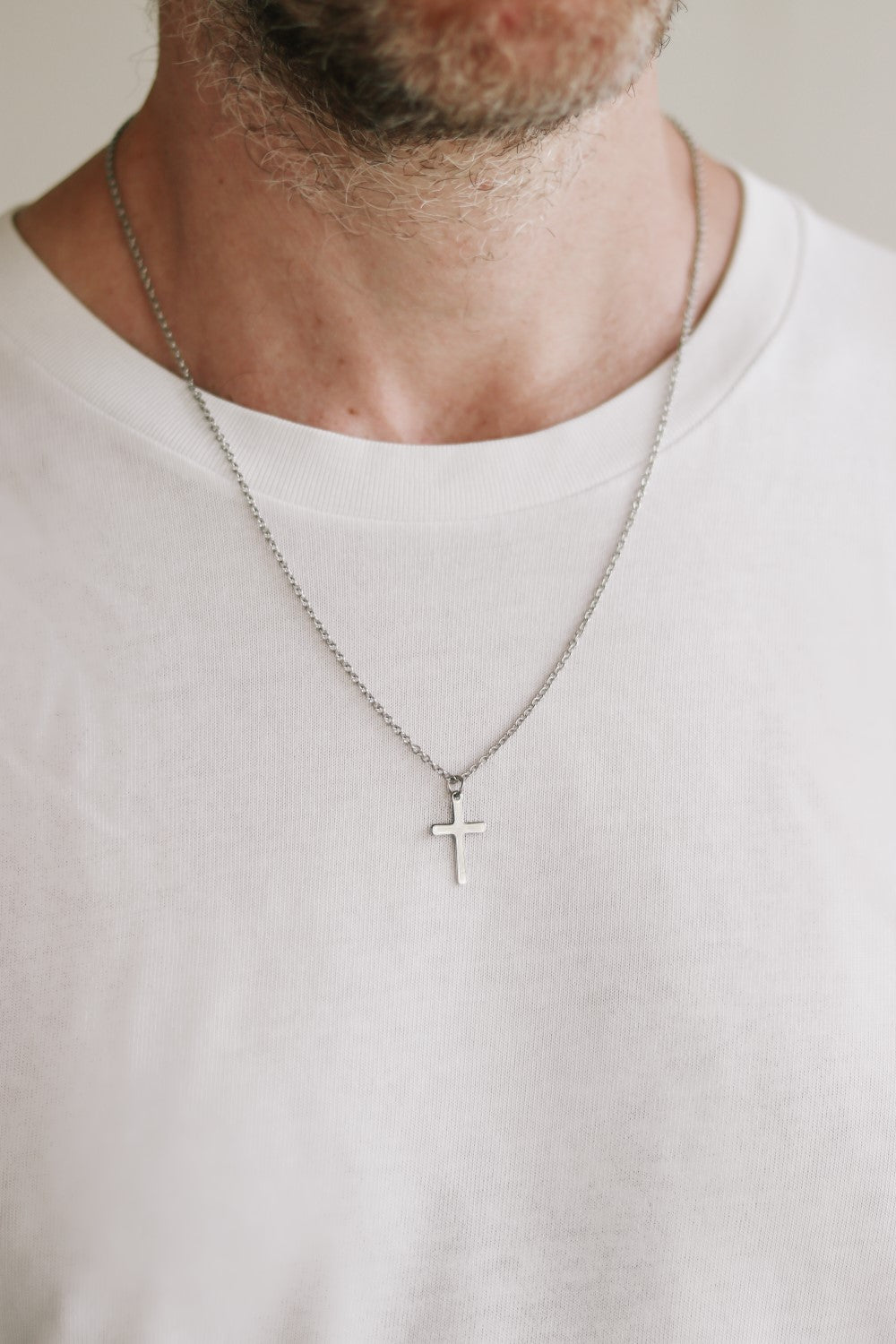 Cross Necklace for Men, Groomsmen Gift, Mens Necklace Stainless Steel Cross  Pendant, Silver Chain, Gift for Him, Christian Catholic Necklace - Etsy |  Cross necklace, Stainless steel cross pendant, Men's necklace