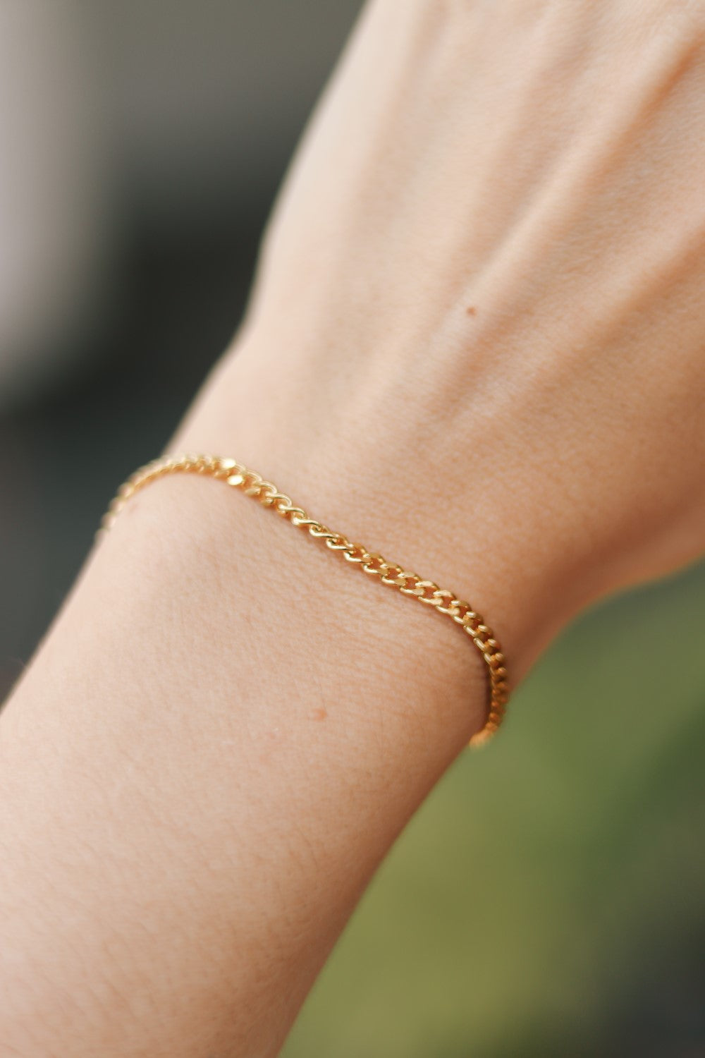 Au750 Real 18K Yellow Gold Bracelet For Women Cat'eye Beaded Link 6-7inchL  | eBay
