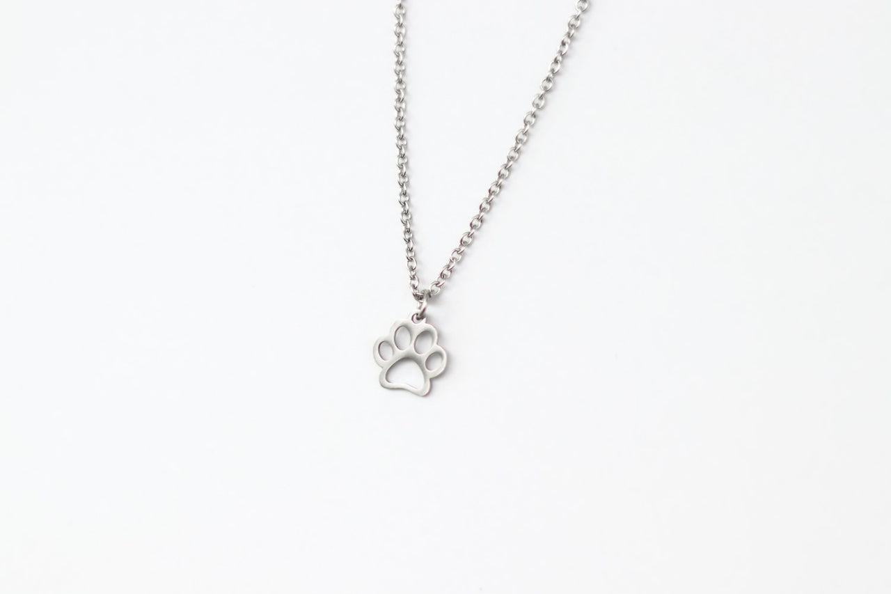Pfotenkette für Männer, Silberkette, Geschenk für ihn, wasserfeste Haustierkette, Tierliebhaber, Festivalschmuck