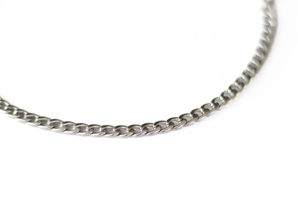Silver links chain necklace for men