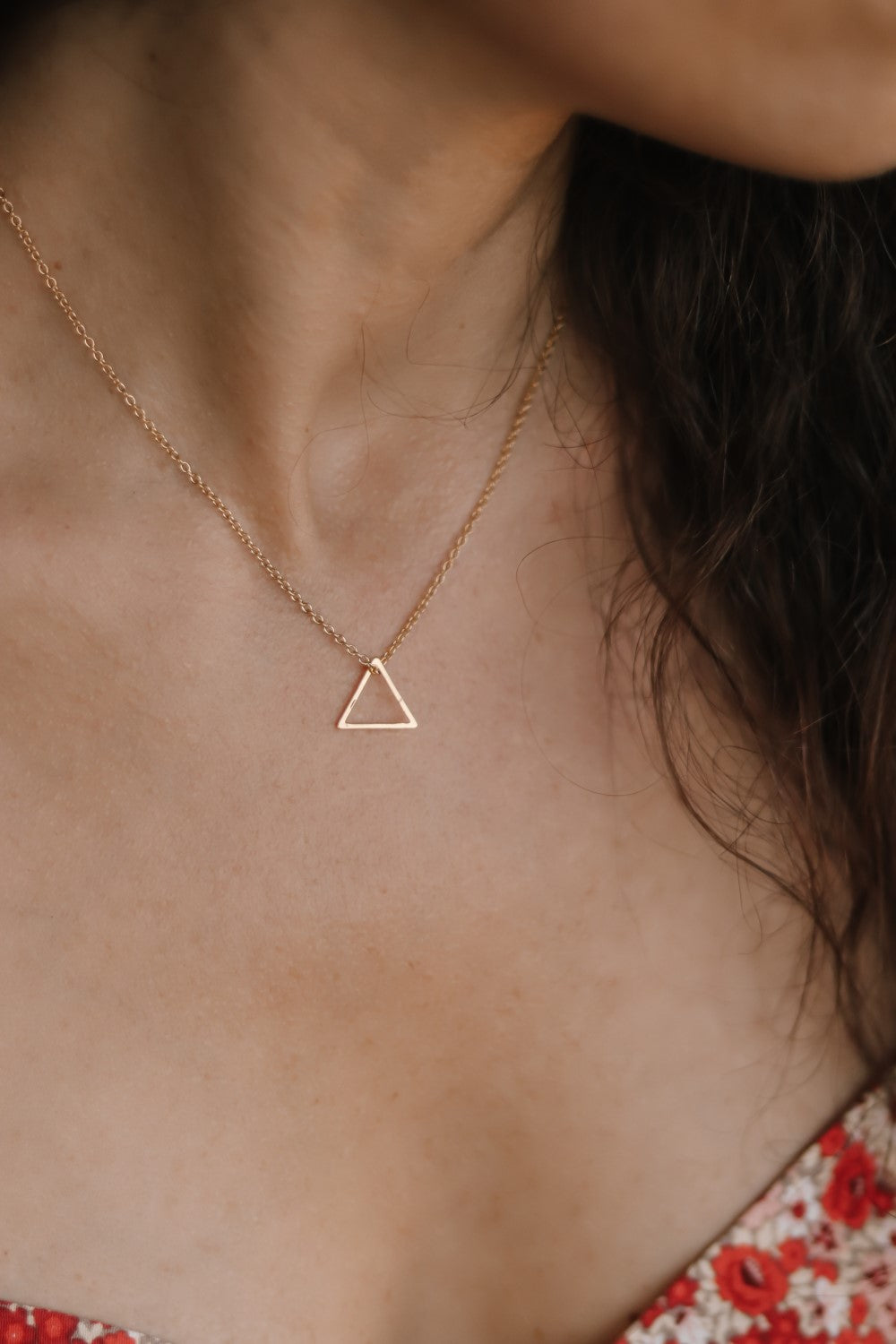 Five Triangle Pave Necklace – Dadlani Jewels