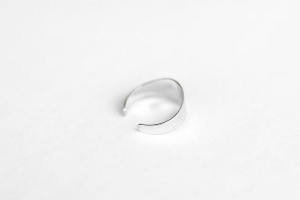 silver flat ring for women - shani and Adi Jewelry